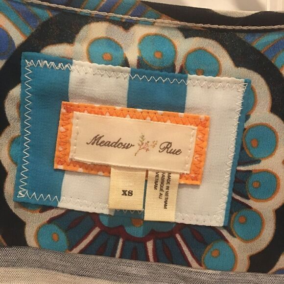 Meadow Rue XS sleeveless blouse tank top shirt loose fit - Picture 3 of 3